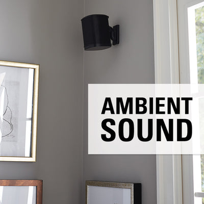 Sanus Swivel And Tilt Speaker Wall Mount For Sonos One, SL, Play:1 & Play:3 In Black (WSWM21-B2)