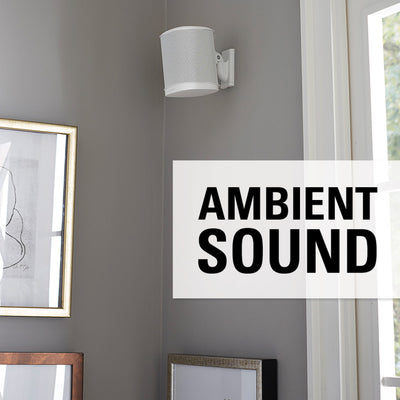 Sanus Swivel And Tilt Speaker Wall Mount For Sonos One, SL, Play:1 & Play:3 In White (WSWM21-W2)