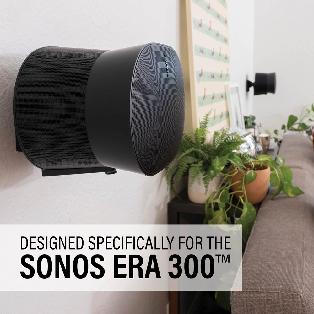 Sanus Adjustable Wall Mount Bracket For Sonos Era 300 Speaker in Black (WSWME31-B2)