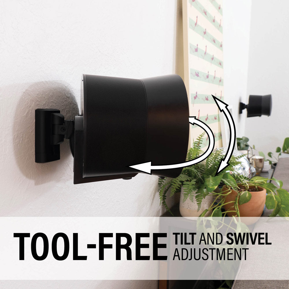 Sanus Adjustable Wall Mount Bracket For Sonos Era 300 Speaker in Black (WSWME31-B2)