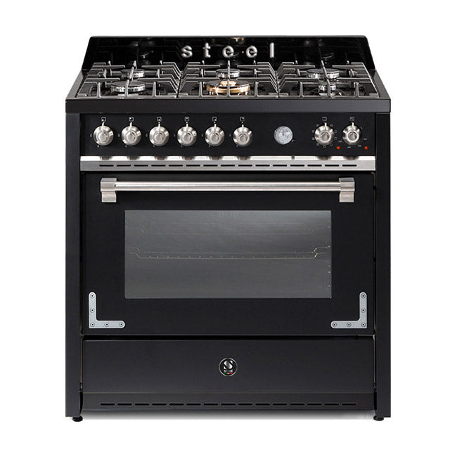 Steel Oxford 90cm Multi-Function Anthracite Upright Cooker With Gas Hob (X9F-5)