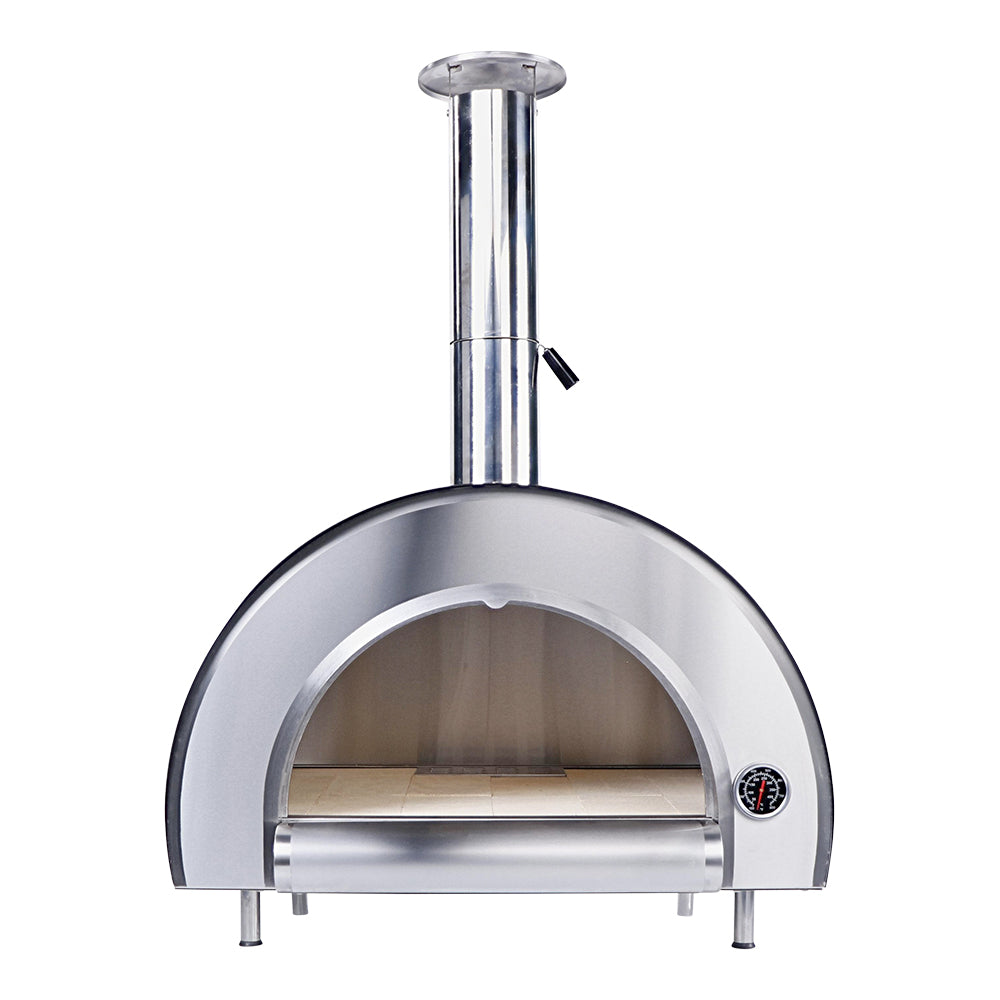 Smart Built-In Wood Fired Pizza Oven In Black & Stainless Steel Finish (PW01)