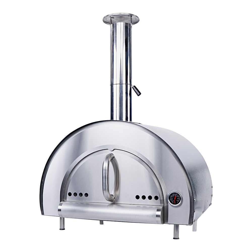 Smart Built-In Wood Fired Pizza Oven In Black & Stainless Steel Finish (PW01)