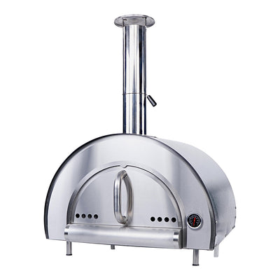 Smart Built-In Wood Fired Pizza Oven In Black & Stainless Steel Finish (PW01)