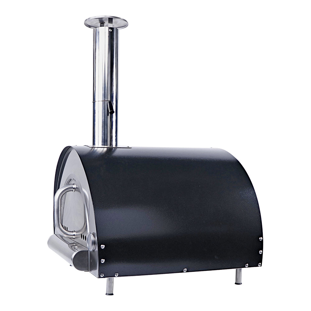 Smart Built-In Wood Fired Pizza Oven In Black & Stainless Steel Finish (PW01)