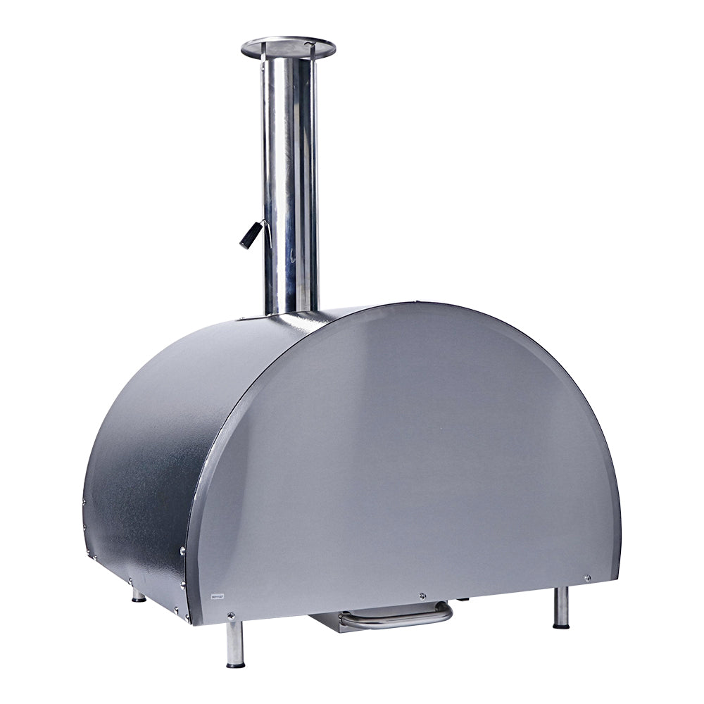Smart Built-In Wood Fired Pizza Oven In Black & Stainless Steel Finish (PW01)