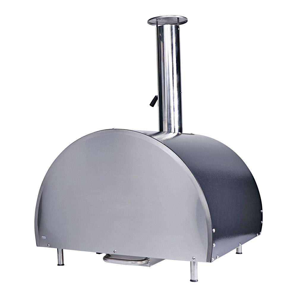 Smart Built-In Wood Fired Pizza Oven In Black & Stainless Steel Finish (PW01)
